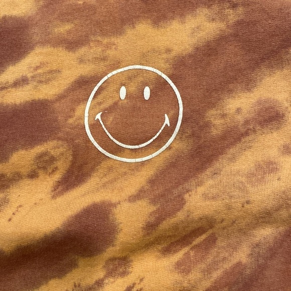 TIE dye smiley face sweatshirt Size Medium - Picture 3 of 6